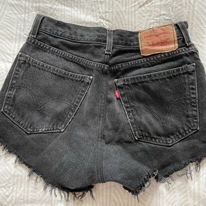 Levi’s Black Jean Shorts
